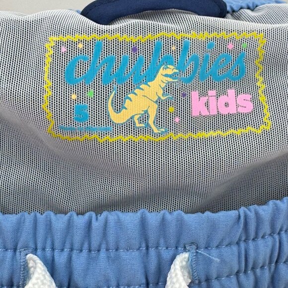 Chubbies The Mini Blues Boys Swim Trunks Size 5 Blue Quick-Dry Mesh Lined - Picture 7 of 7